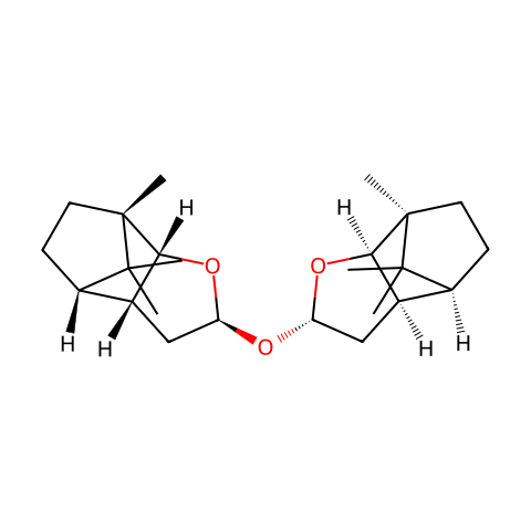 双[(2S,3AR,4S,7AR)-八氢-7,8,8-三甲基-4,7-亚甲基苯并呋喃-2-基]醚[用于旋光拆分]结构图
