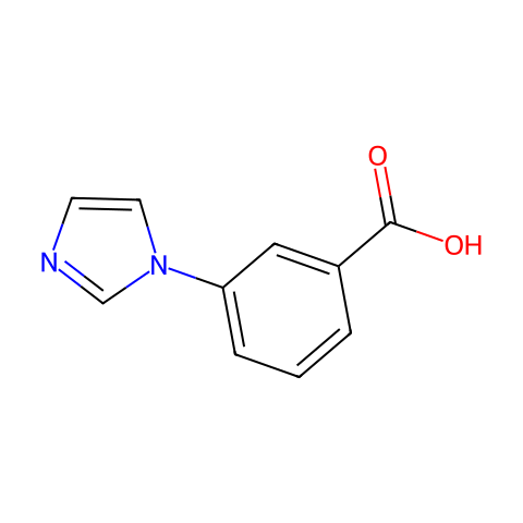 3-(1H-咪唑-1-基)苯甲酸结构图