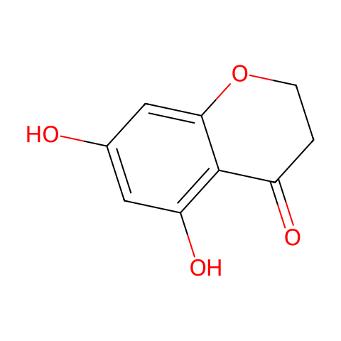 5,7-Dihydroxychroman-4-one 分子结构图