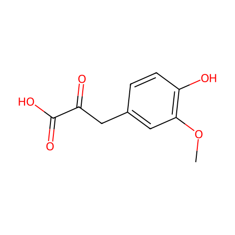 4-Hydroxy-3-Methoxyphenylpyruvic Acid结构图