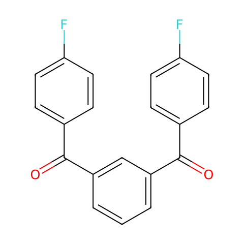 1,3-双(4-氟苯甲酰)苯结构图