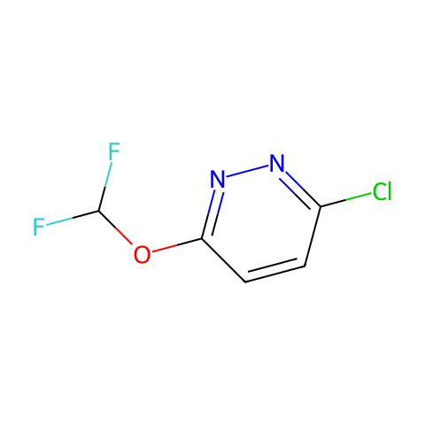 3-chloro-6-(difluoromethoxy)pyridazine结构图
