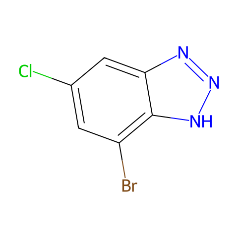 7-Bromo-5-chloro-1H-benzotriazole结构图