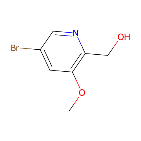 (5-Bromo-3-methoxypyridin-2-yl)methanol结构图