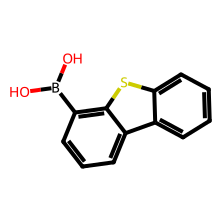 二苯并噻吩-4-硼酸(含不同量的酸酐)结构图