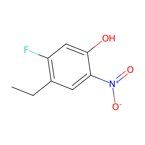 4-ethyl-5-fluoro-2-nitrophenol结构图