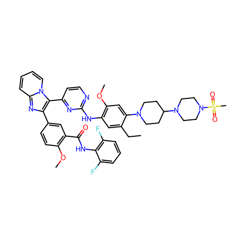 GSK1904529A,IGF-1R / IR酪氨酸激酶抑制剂结构图