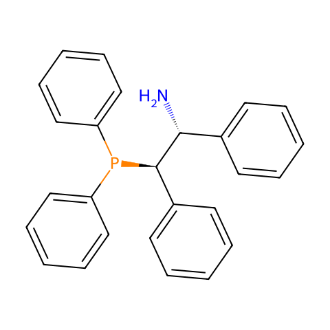 (R,R)-(-)-2-二苯基膦基-1,2-二苯基乙基胺, 97+%结构图