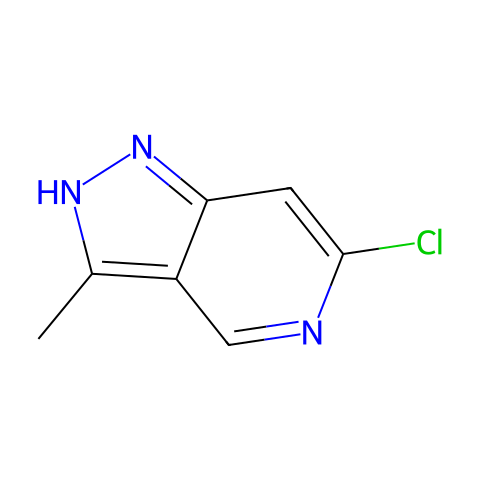6-氯-3-甲基-1H-吡唑并[4,3-C]吡啶结构图