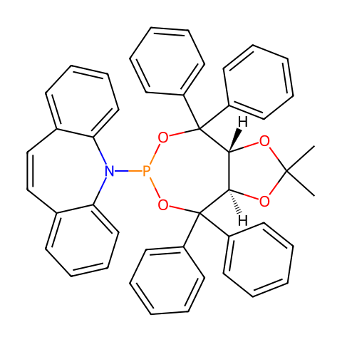 5-[(3aR,8aR)-四氢-2,2-二甲基-4,4,8,8-四苯基-1,3-二氧杂环[4,5-e][1,3,2]二氧杂膦-6-基]-5H-二苯并[b,f]氮杂结构图