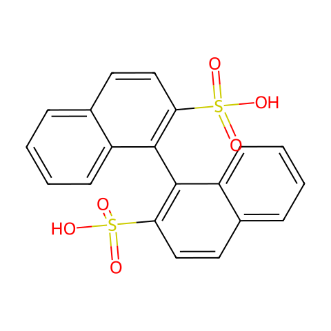(R)-[1,1'-联萘]-2,2'-二磺酸结构图