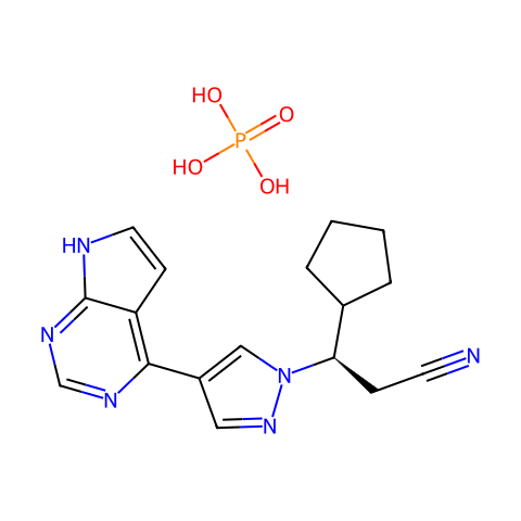 Ruxolitinib Phosphate结构图