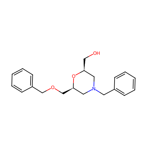 ((2R,6S)-4-benzyl-6-(benzyloxymethyl)morpholin-2-yl)methanol结构图