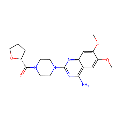 (R)-Terazosin结构图