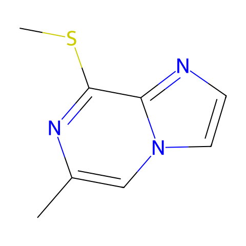 6-Methyl-8-methylsulfanyl-imidazo[1,2-a]pyrazine结构图