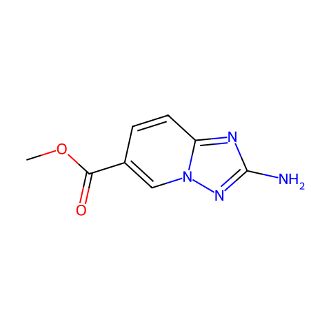 2-AMino-[1,2,4]triazolo[1,5-a]pyridine-6-carboxylic acid Methyl ester结构图