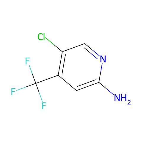 2-Pyridinamine, 5-chloro-4-(trifluoromethyl)-结构图