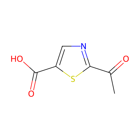 5-Thiazolecarboxylic acid, 2-acetyl-结构图