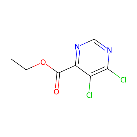 4-Pyrimidinecarboxylic acid, 5,6-dichloro-, ethyl ester结构图