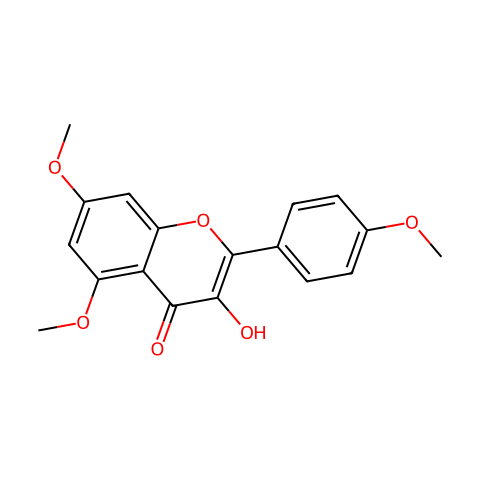 Kaempferol 5,7,4'-trimethyl ether结构图