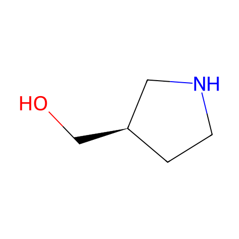 (R)-吡咯烷-3-甲醇结构图