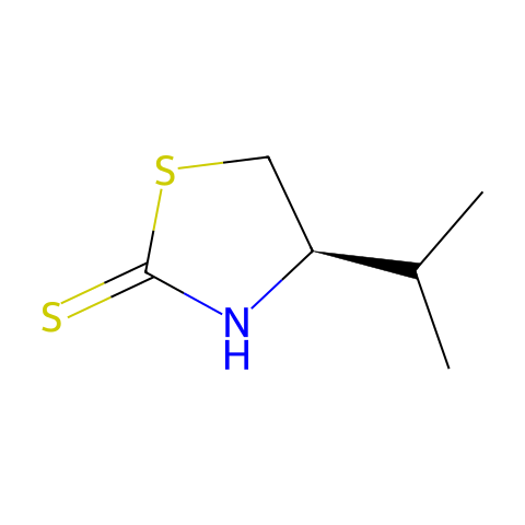(R)-4-异丙基噻唑烷-2-硫酮结构图