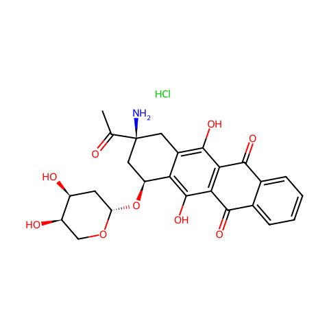 Amrubicin (hydrochloride)结构图