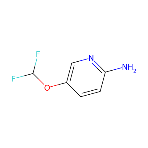 5-DIFLUOROMETHOXY-PYRIDIN-2-YLAMINE结构图
