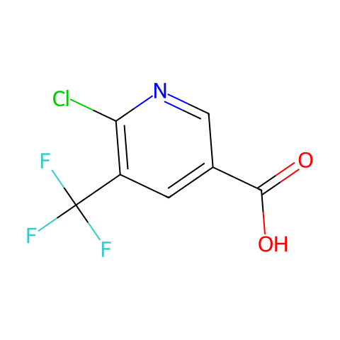 6-Chloro-5-(trifluoromethyl)pyridine-3-carboxylic acid结构图