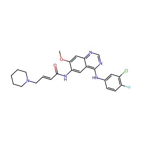 Dacomitinib (PF299804, PF299)结构图