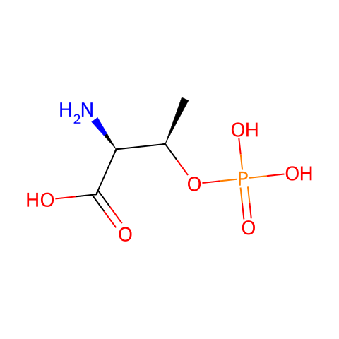 O-磷酸- L -苏氨酸结构图