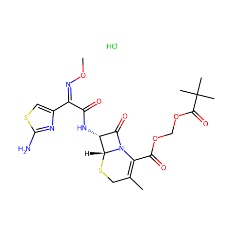 Cefetamet pivoxil hydrochloride结构图