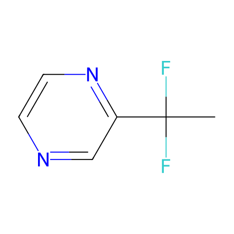 2-(1,1-Difluoroethyl)pyrazine结构图