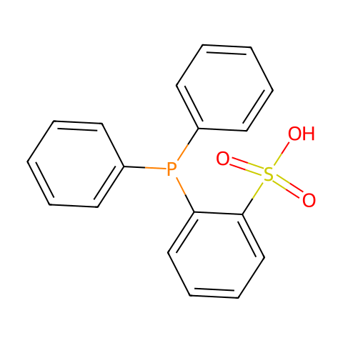 2-(二苯基膦基)苯磺酸结构图