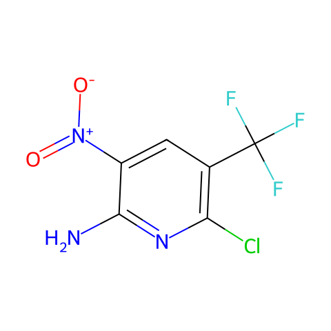 6-氯-3-硝基-5-(三氟甲基)吡啶-2-胺结构图