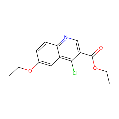 4-氯-6-乙氧基喹啉-3-羧酸乙酯结构图