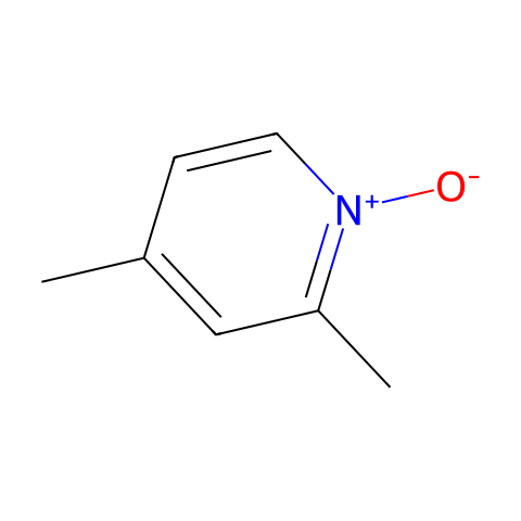 2,4-二甲基吡啶 N-氧化物结构图