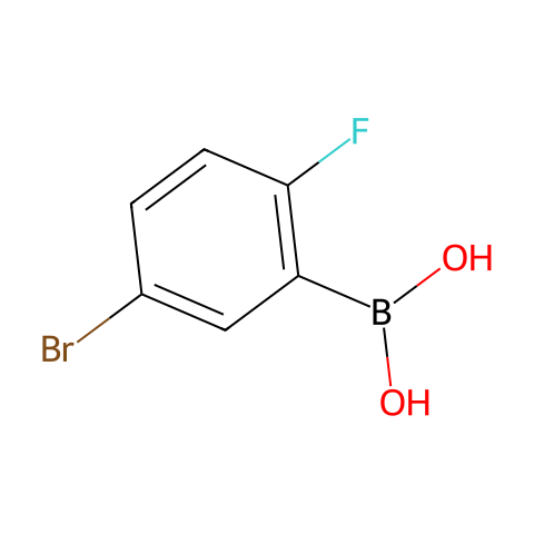 5-溴-2-氟苯硼酸（含数量不同的酸酐）结构图