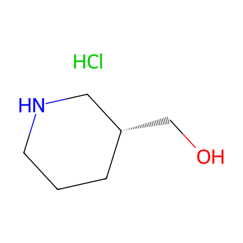 (R)-哌啶-3-基甲醇盐酸盐结构图