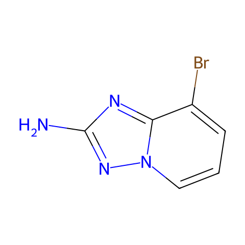 8-溴-[1,2,4]噻唑并[1,5-A]吡啶-2-胺结构图