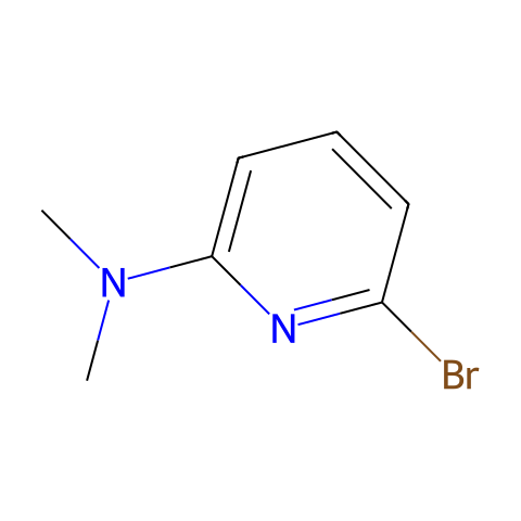 6-溴-2-N,N-二甲氨基吡啶结构图