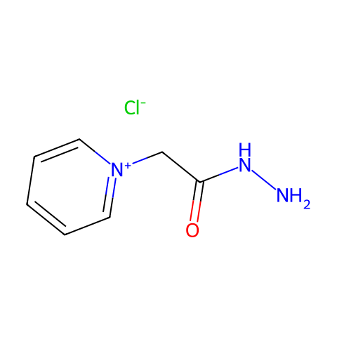 1-(2-肼基-2-氧乙基)吡啶翁氯化物结构图