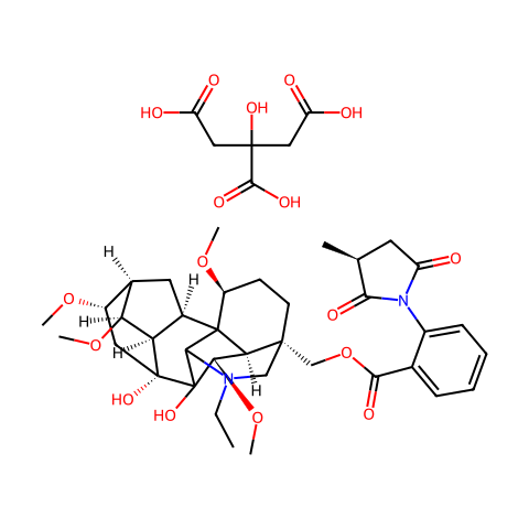 METHYLLYCACONITINE CITRATE结构图