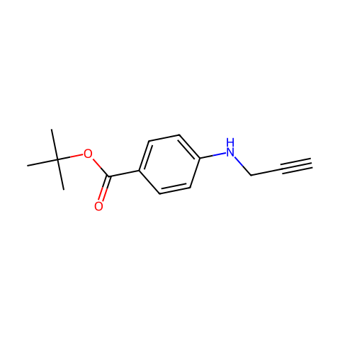 tert-Butyl 4-(2-propynylamino)benzoate结构图