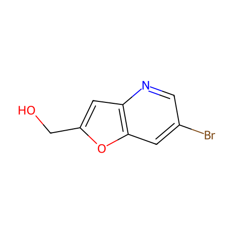(6-Bromofuro[3,2-b]pyridin-2-yl)methanol结构图
