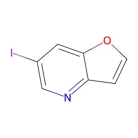 6-Iodofuro[3,2-b]pyridine结构图