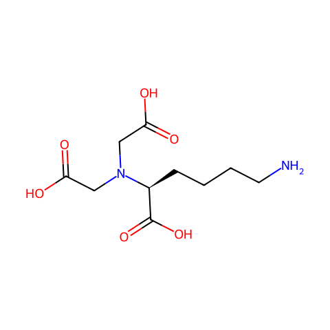 N,N-双(羧甲基)-L-赖氨酸结构图