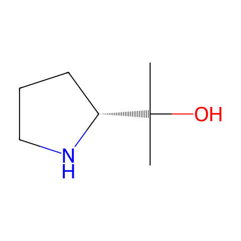 (2R)-A,A-二甲基-2-吡咯烷甲醇盐酸盐结构图