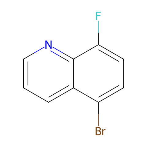 5-BROMO-8-FLUOROQUINOLINE结构图