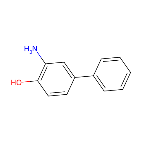 2-氨基-4-苯基苯酚结构图